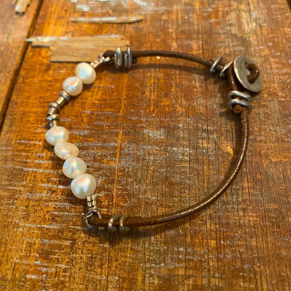 Silpada Sterling Pearl Bracelet